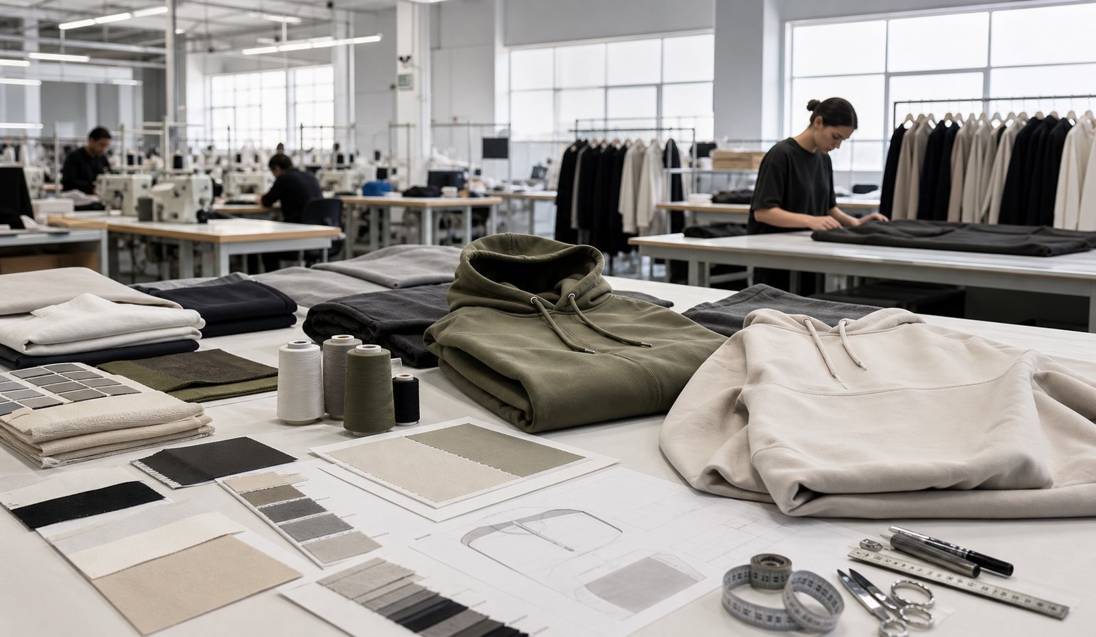 Apparel development studio and production workflow